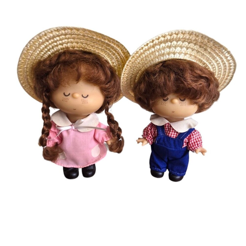 Ado Mizumori Boy & Girl Doll 1970s Vintage Dolls Japan Rare HTF Ginger Hair - Picture 3 of 14